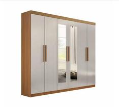 Guarda Roupa Casal 6 Portas Com Espelho 100% Mdf Leblon D'doro Guarda Roupa Casal 6 Portas Com Espelho 100% Mdf Leblon D'doro