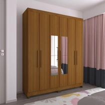 Guarda Roupa Casal 6 Portas Com Espelho E Pés Gênova Freijó Guarda Roupa Casal 6 Portas Com Espelho E Pés Gênova Freijó
