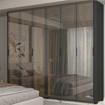 Guarda-Roupa Casal 6 Portas com Espelho Reflecta e LED 100% MDF Innova