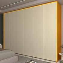 Guarda-Roupa Casal 6 Portas com LED com Pés 100% MDF Splendor Marrom/Marrome