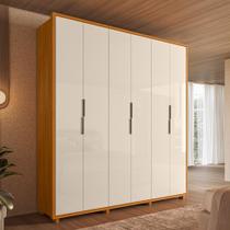 Guarda Roupa Casal 6 Portas com Pés Em MDF Matisse Madetec