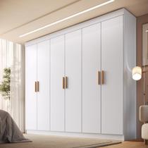 Guarda Roupa Casal 6 Portas com Pés Fênix Faimec