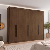 Guarda Roupa Casal 6 Portas com Puxador de Madeiras 8 Gavetas Eloá Guarda Roupa Casal 6 Portas com Puxador de Madeiras 8 Gavetas Eloá