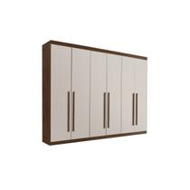 Guarda Roupa Casal 6 Portas de Abrir 6 Gavetas 2,73m 100% MDF Chapa de 15mm Gramado - Valverde