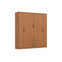 Guarda Roupa Casal 6 Portas e 3 Gavetas Caju Cinamomo Henn Guarda Roupa Casal 6 Portas e 3 Gavetas Caju Cinamomo Henn