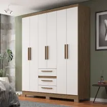 Guarda-roupa Casal 6 Portas e 3 Gavetas Guarda-roupa Casal 6 Portas e 3 Gavetas