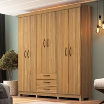 Guarda-roupa Casal 6 Portas e 3 Gavetas Guarda-roupa Casal 6 Portas e 3 Gavetas