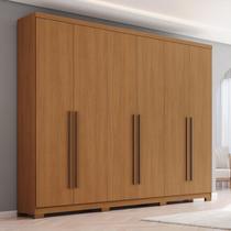 Guarda-Roupa Casal 6 Portas e 3 Gavetas New Jade Marrom/Cinamomo