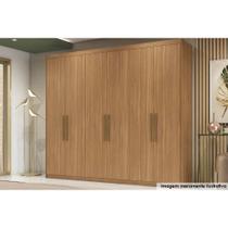 Guarda Roupa Casal 6 Portas e 3 Gavetas Sumatra Amêndola Touch - Demóbile