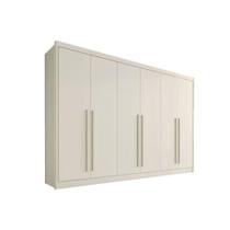 Guarda Roupa Casal 6 Portas e 4 Gavetas Alba Plus Off White - Europa