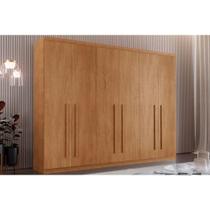 Guarda Roupa Casal 6 Portas e 4 Gavetas Bahia Naturale - Rufato