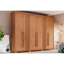 Guarda Roupa Casal 6 Portas e 4 Gavetas c/ Pés Norton Nature - Henn Guarda Roupa Casal 6 Portas e 4 Gavetas c/ Pés Norton Nature - Henn