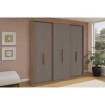 Guarda Roupa Casal 6 Portas e 4 Gavetas PH 18041 Carvalho/Fendi - Herval Guarda Roupa Casal 6 Portas e 4 Gavetas PH 18041 Carvalho/Fendi - Herval