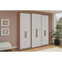 Guarda Roupa Casal 6 Portas e 4 Gavetas PH 18041 Carvalho/Off White - Herval Guarda Roupa Casal 6 Portas e 4 Gavetas PH 18041 Carvalho/Off White - Herval