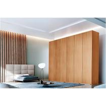 Guarda Roupa Casal 6 Portas e 6 Gavetas c/ Pés Horizon Naturale - Rufato