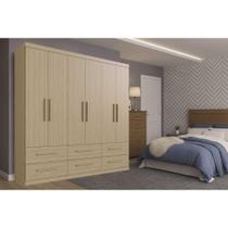 Guarda Roupa Casal 6 Portas e 6 Gavetas PH 1691 Cedro - Herval