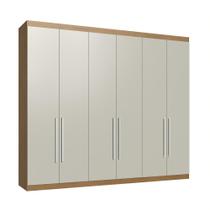 Guarda Roupa Casal 6 portas e 6 gavetas RP5660 NaturalleCristalo