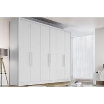 Guarda Roupa Casal 6 Portas e 8 Gavetas New Vértice/Messina Branco - Novo Horizonte Guarda Roupa Casal 6 Portas e 8 Gavetas New Vértice/Messina Branco - Novo Horizonte