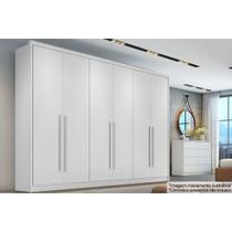 Guarda Roupa Casal 6 Portas e 8 Gavetas Robust/Livorno Plus Neve - Novo Horizonte Guarda Roupa Casal 6 Portas e 8 Gavetas Robust/Livorno Plus Neve - Novo Horizonte