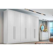 Guarda Roupa Casal 6 Portas e 8 Gavetas Robust Plus Branco - Novo Horizonte Guarda Roupa Casal 6 Portas e 8 Gavetas Robust Plus Branco - Novo Horizonte