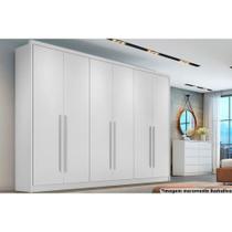 Guarda Roupa Casal 6 Portas e 8 Gavetas Robust Plus Branco - Novo Horizonte