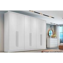 Guarda Roupa Casal 6 Portas e 8 Gavetas Robust Plus Branco - Novo Horizonte