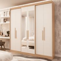 Guarda-roupa Casal 6 Portas Lugano com Espelho