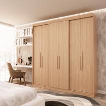 Guarda Roupa Casal 6 Portas Lugano Marrom/Cedro