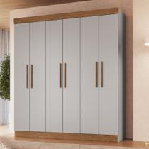 Guarda Roupa Casal 6 Portas MDF New Xangai Doripel