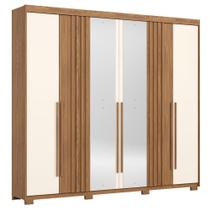 Guarda Roupa Casal 6 Portas Norton com Espelho - Móveis Henn Guarda Roupa Casal 6 Portas Norton com Espelho - Móveis Henn