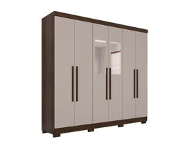 Guarda Roupa Casal 6 Portas Recife com Espelho Salleto Guarda Roupa Casal 6 Portas Recife com Espelho Salleto