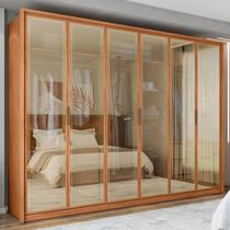 Guarda Roupa Casal 6 Portas Reflecta 4 Gavetas 100% MDF Freijó New Reflex Guarda Roupa Casal 6 Portas Reflecta 4 Gavetas 100% MDF Freijó New Reflex