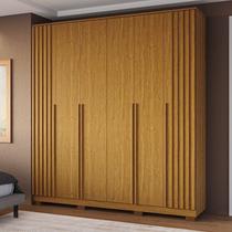 Guarda-roupa Casal 6 Portas Ripado 100% MDF 205cm Petunia Espresso Móveis