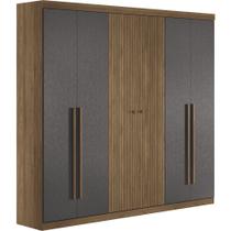 Guarda Roupa Casal 6 Portas Ripado Buriti Santos Andira Jatoba