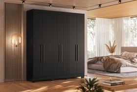 Guarda-roupa Casal 6 Portas Ripado Dakota