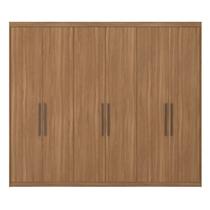 Guarda Roupa Casal 6 Portas Sumatra Amêndola 267cm