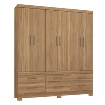 Guarda Roupa Casal 6 Portas Vêneto 66020 Amêndola Touch Demóbile Guarda Roupa Casal 6 Portas Vêneto 66020 Amêndola Touch Demóbile