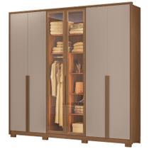 Guarda Roupa Casal 6 Portas Vidro Reflecta Com Led 240 cm Atacama Moval Guarda Roupa Casal 6 Portas Vidro Reflecta Com Led 240 cm Atacama Moval