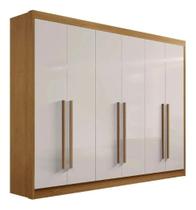 Guarda Roupa Casal 6 Pts Athos Cinamomo Off White Mdf Ddoro