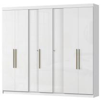 Guarda Roupa Casal 7 Portas 258 Cm Atn Rg040 Neve Mxm
