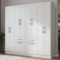 Guarda-roupa Casal 8 Portas 2 Gavetas 2 Basculante Rubi Yescasa