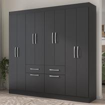 Guarda-roupa Casal 8 Portas 2 Gavetas 2 Basculante Rubi Yescasa