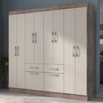 Guarda-roupa Casal 8 Portas 2 Gavetas 2 Basculante Rubi Yescasa Guarda-roupa Casal 8 Portas 2 Gavetas 2 Basculante Rubi Yescasa