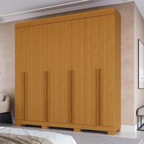 Guarda-roupa Casal 8 Portas 4 Gavetas 100% MDF 218cm Azaleia Espresso Móveis