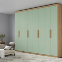 Guarda-roupa Casal 8 Portas 4 Gavetas 240cm X 220cm X 47cm Milan