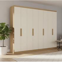 Guarda-roupa Casal 8 Portas 4 Gavetas 240cm X 220cm X 47cm Milan