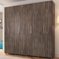 Guarda-Roupa Casal 8 Portas 4 Gavetas Carvalho 2022 - Percasa 2,03m x 2,08 m x 47cm
