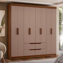 Guarda Roupa Casal 8 Portas 4 Gavetas com Pés Doble Albatroz Guarda Roupa Casal 8 Portas 4 Gavetas com Pés Doble Albatroz