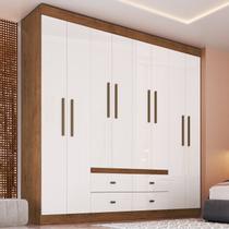 Guarda Roupa Casal 8 Portas 4 Gavetas Las Vegas