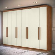 Guarda Roupa Casal 8 Portas 4 Gavetas Master New Santos Andirá Jatobá Areia